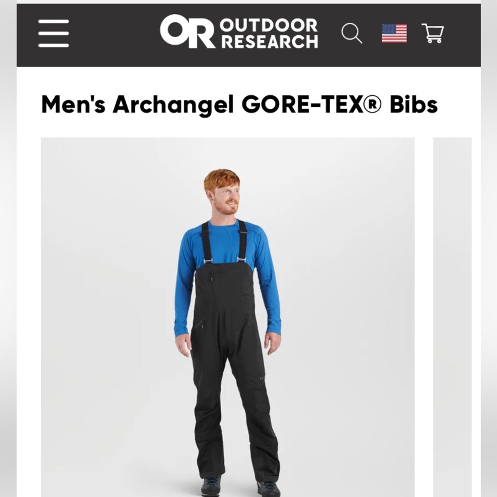 Outdoor Research Men’s Archangel Bibs